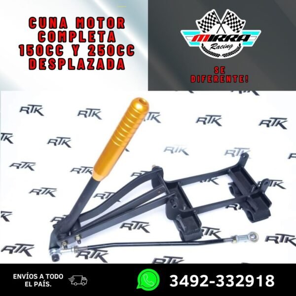 CUNA MOTOR COMPLETA 150CC Y 250CC DESPLAZADA
