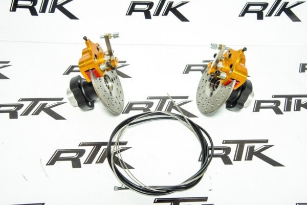 FRENO DEL. DISCO A CABLE (CALIPER+MAZAS+CABLES+SOP. PUNTAS)